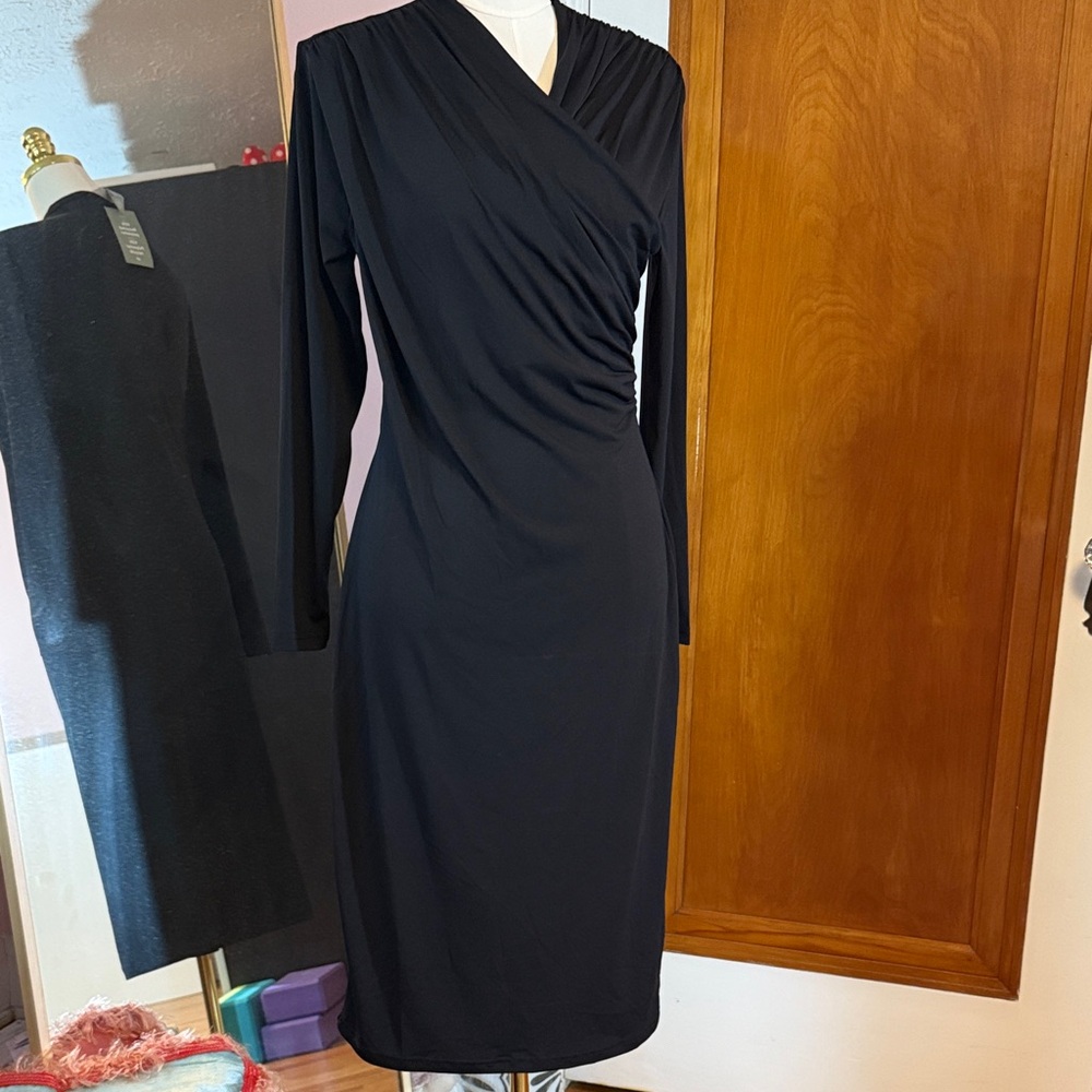 H&M Black Long Sleeve Dress